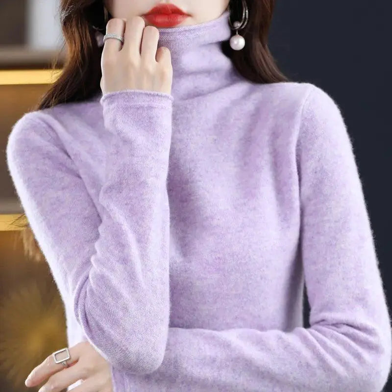 Merino Wool Cashmere Winter Sweater Cozy Elegance Cold Days