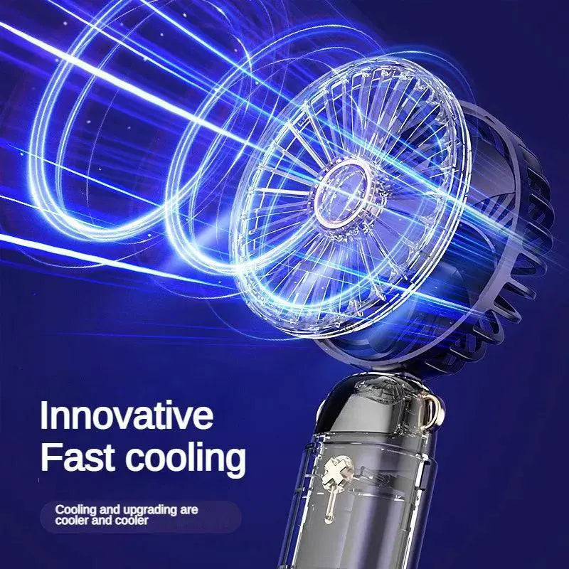 Handheld Mini Fan Portable Cooling With Five Speeds