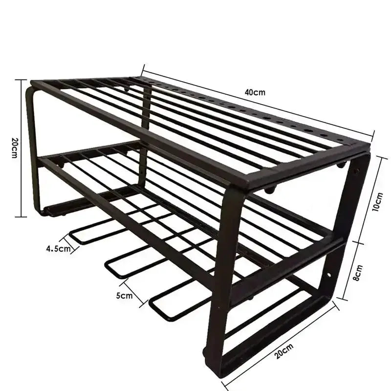 Power Tool Rack Electric Drill Holder Wall Mount Organizer