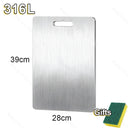 Thickened Stainless Steel Cutting Board Titanium Steel Antibacterial 316