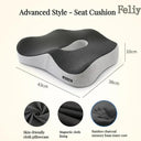 Ultimate Memory Foam Lumbar Support Cushion with Massage