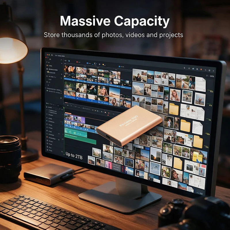 Slim Laptop USB-C SSD Drive
