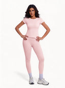 Yoga Set Womens 2 Piece Butt Lifting Ultra Soft
