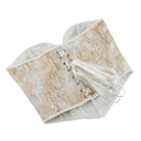 Women Overbust Corsets Crop Tops Golden Printed Bustiers