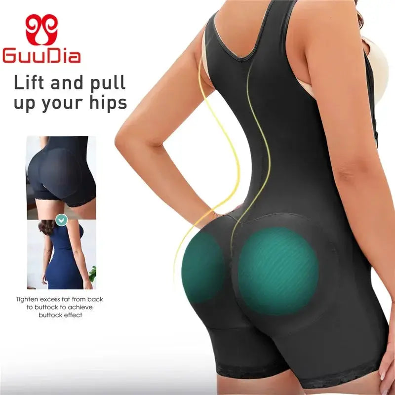 Guudia Slimming Bodysuit With Side Zipper For Tummy Control