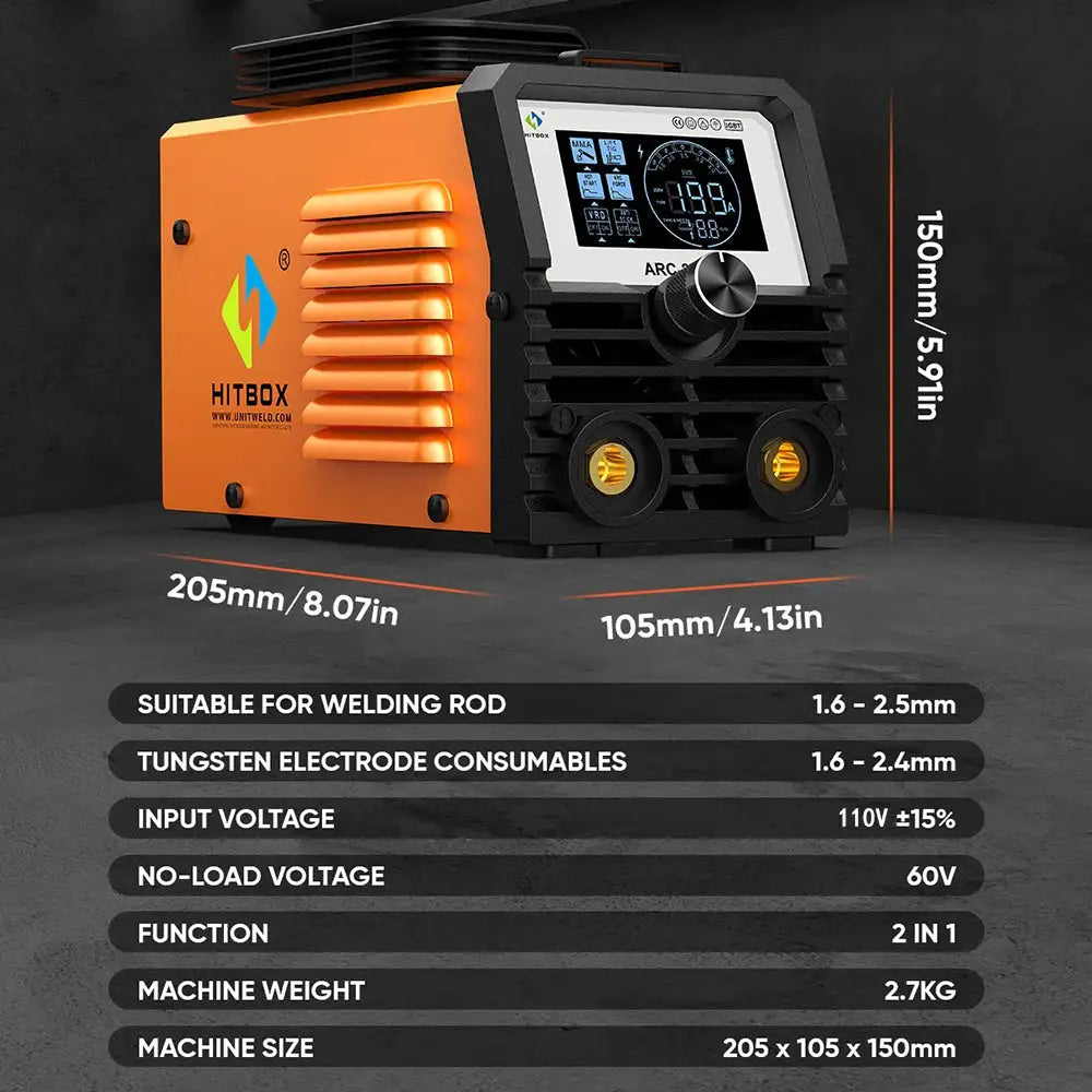 HITBOX ARC200S Portable Stick Welder — product view 3