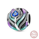 Sterling Silver Blue Purple Butterfly