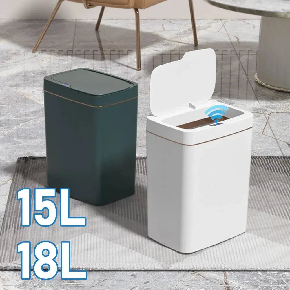 15 To 18L Smart Sensor Trash Can Waterproof Touchless System