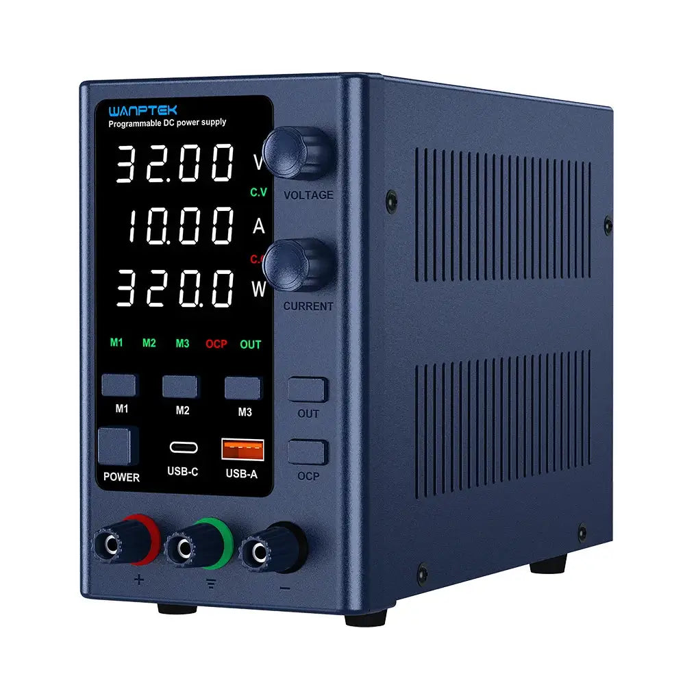 Wanptek Adjustable DC Power Supply 30V 10A LED Lab Bench Power Source Stabilized Switch Power Supply Voltage Regulator 60V 5A