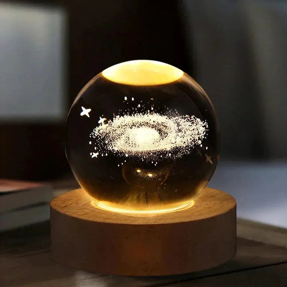 Galaxy Crystal Astronaut 3D Night Light USB Powered