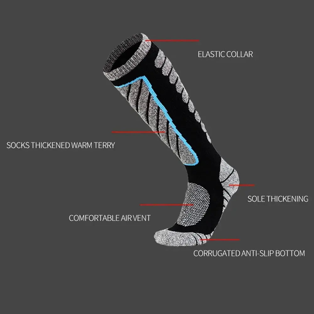 Ultimate Merino Wool Knee High Ski Socks For Winter Sports