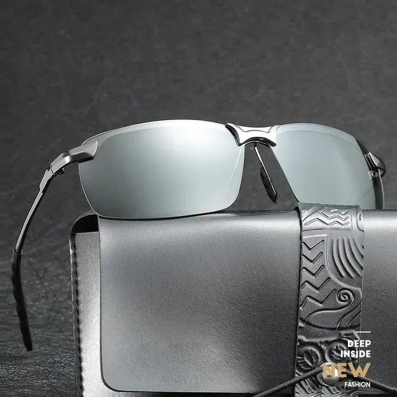 Men Photochromic Polarized Sunglasses UV400 Eyewear