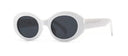 Luxury Vintage Oval Sunglasses for Women with UV Protection