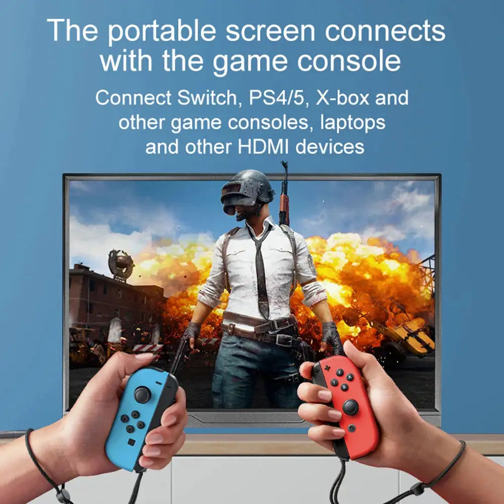 16inch Portable Monitor 2.5K/120HZ/100%sRGB For Laptop XBox PS4 / 5 Switch Cell Phone Computer Extension Gaming Travel Screen