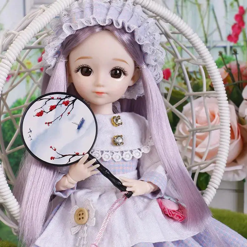 Customizable BJD Doll Dress Up Toy With 3D Eyes Interactive