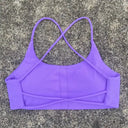 Breathable Spaghetti Strap Sports Bra Cross Back