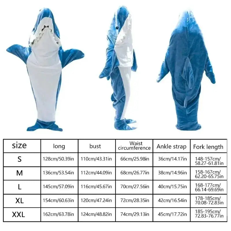 Shark Blanket Hoodie Wearable Blanket For Adults And Kids