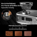 Espresso Coffee Machine Temperature Adjustable with Built-in Bean