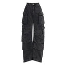 Comfort Denim Cargo Pants for Women