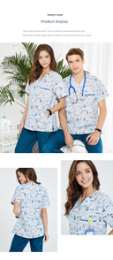 Annuo Printed Nurse Doctor's Pediatric Comfortable Clothes