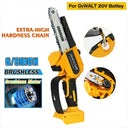 Cordless Brushless Chainsaw for 18/20V Battery Power