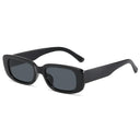 Luxury Vintage Black Square Sunglasses for Women Stylish Gradient Mirror