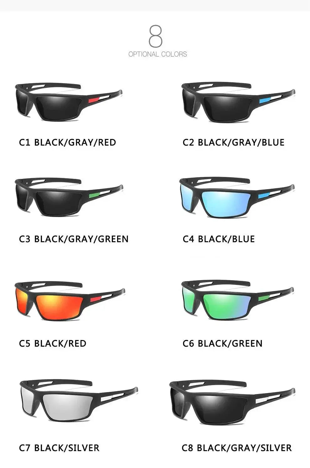 Mens Luxury Polarized Sunglasses UV400 Driving Shades