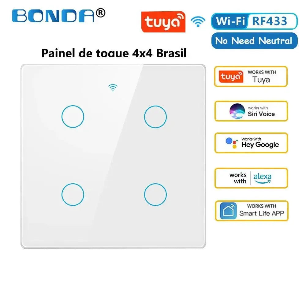 Smart Touch Switch Light With RF433 Remote Control