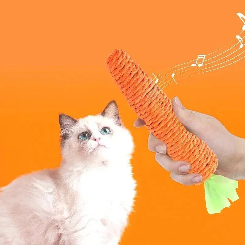 Carrot Cat Toy Chew And Play For Cats Charming Fun