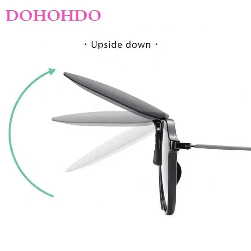 Polarized Clip On Sunglasses Unisex Vintage Style Retro