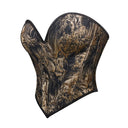 Women Overbust Corsets Crop Tops Golden Printed Bustiers