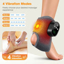 Electric Foot Ankle Massager 4 Mode Vibration 4 Level Hot Compress Timer Massage Support Ankle Brace Fascia Muscle Relax