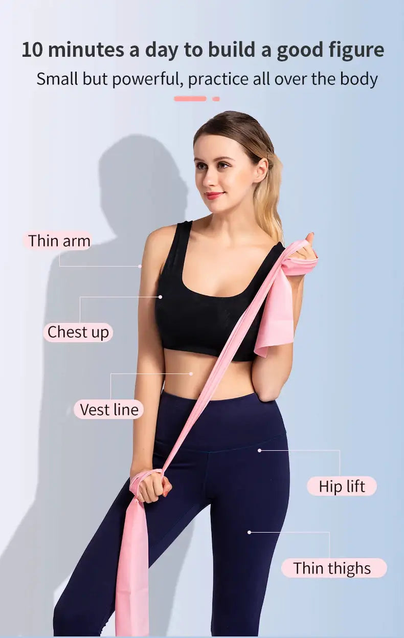 Yoga Pilates Resistance Band Durable Rubber Elite — product view 9
