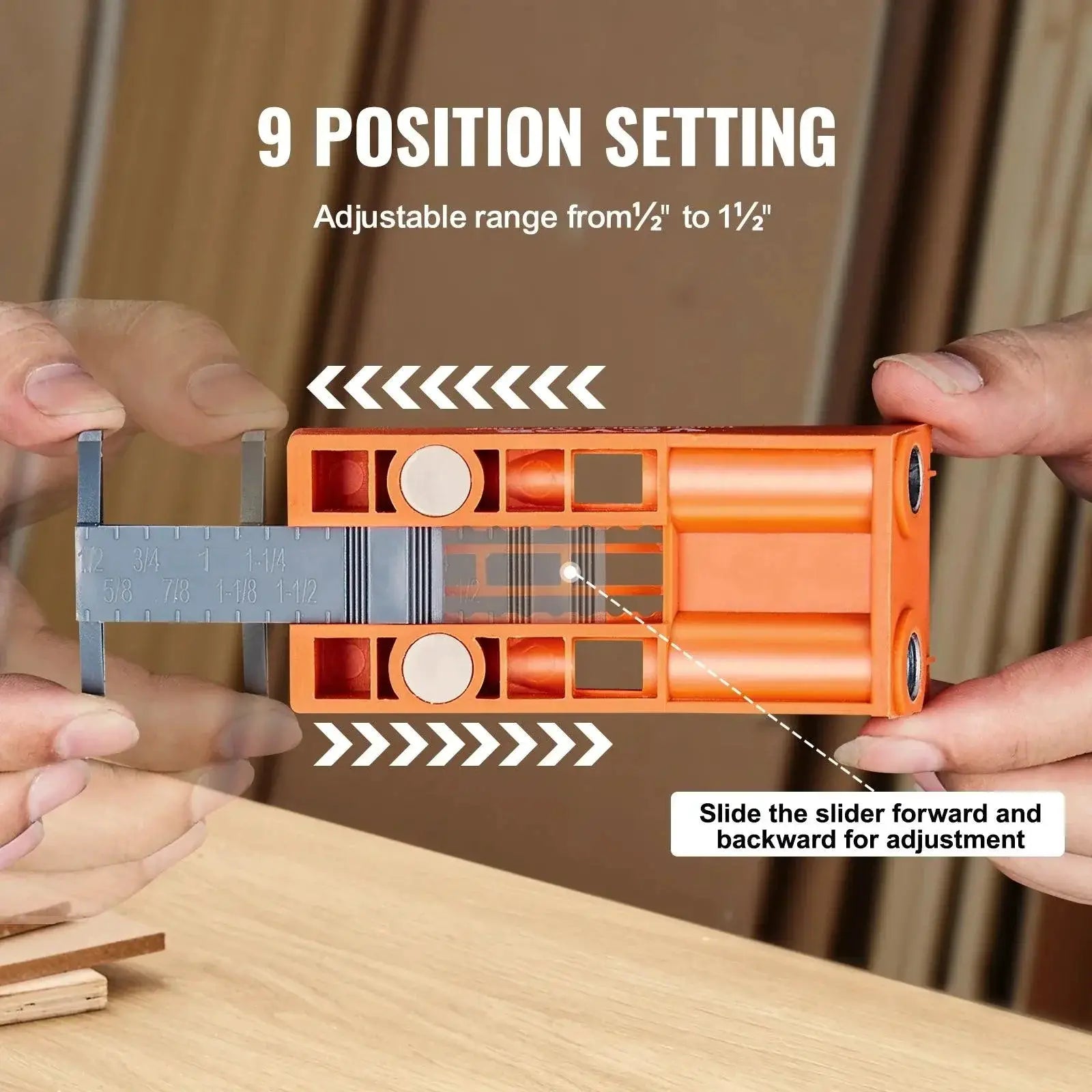 VEVOR 56 Pieces Pocket Hole Jig System With 9 Inch Clamp