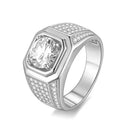 Timeless Moissanite Statement Ring For Men