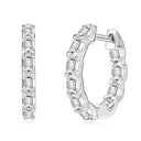 Luxurious Moissanite Hoop Earrings