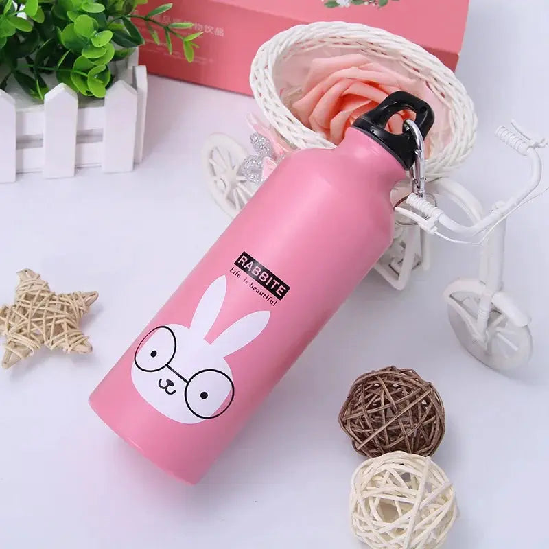 Animal Themed Portable Water Bottle For Kids All Day Use