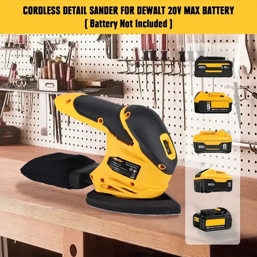 Compact Cordless Detail Sander for 18V 20V Max Tools
