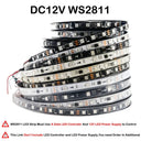 WS2812B WS2815 WS2813 RGBIC LED Strip Addressable Lights 5V 12V Vivid Colors