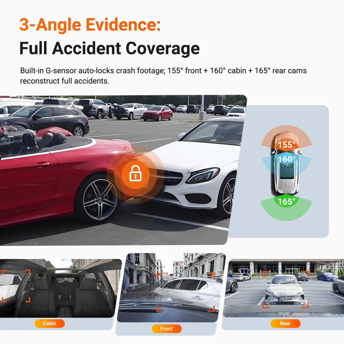 Vantrue Pro S DashCam Channel Waterproof Rear Camera Voice — product view 4
