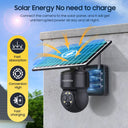 SHIWOJIA 4G SIM Solar Camera WIFI 6W Dual Lens 12X ZOOM