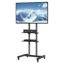 Height Adjustable Rolling TV Stand