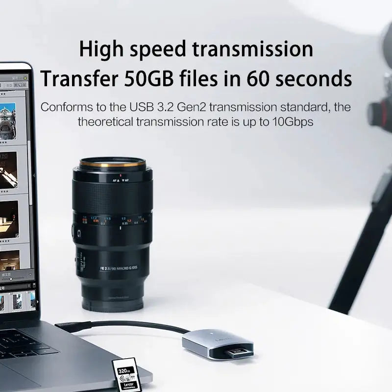 Lexar USB 3.2 USB A Type-C Reader RW515U CFexpress Type-A SONY Camera Card Reader for iPhone 16 Type-C Phone Computer