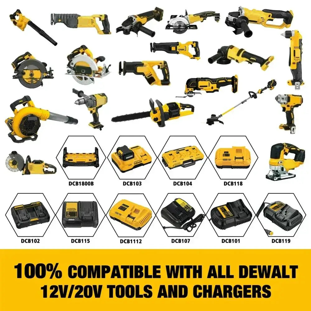 Original DCB200 20V 8000mAh Lithium Battery for Power Tools