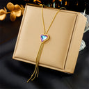 XIYANIKE 316L Stainless Steel Gold Color Love Heart Necklace