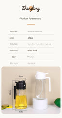 Glass Spray Oil Bottle Jar for Air Fryer Kitchen Use