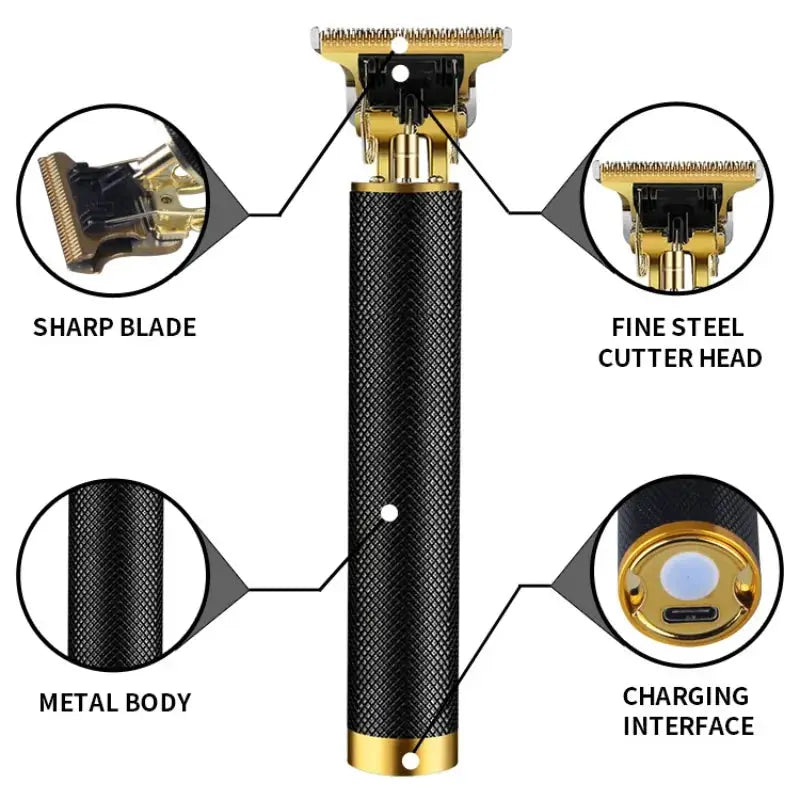 USB Electric Hair Clippers Rechargeable Shaver Trimmer