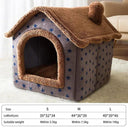 Foldable Winter Warm Cat Bed for Small Medium Pets Cozy Nest