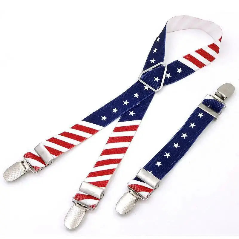 Rainbow Stripe Dog Diaper Suspenders For Pet Clothing