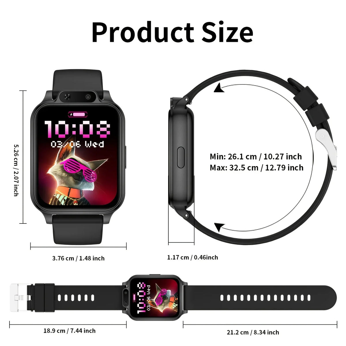 Adjustable Sport Strap Smart Watch
